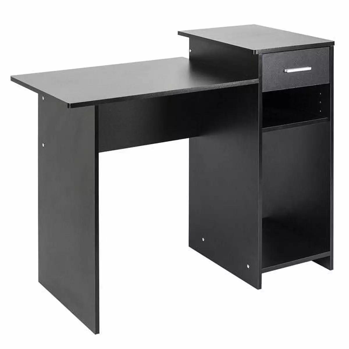 Knocbel Black Computer Desk Storage Drawer and Shelf Home Office 41.7 Inch Wide