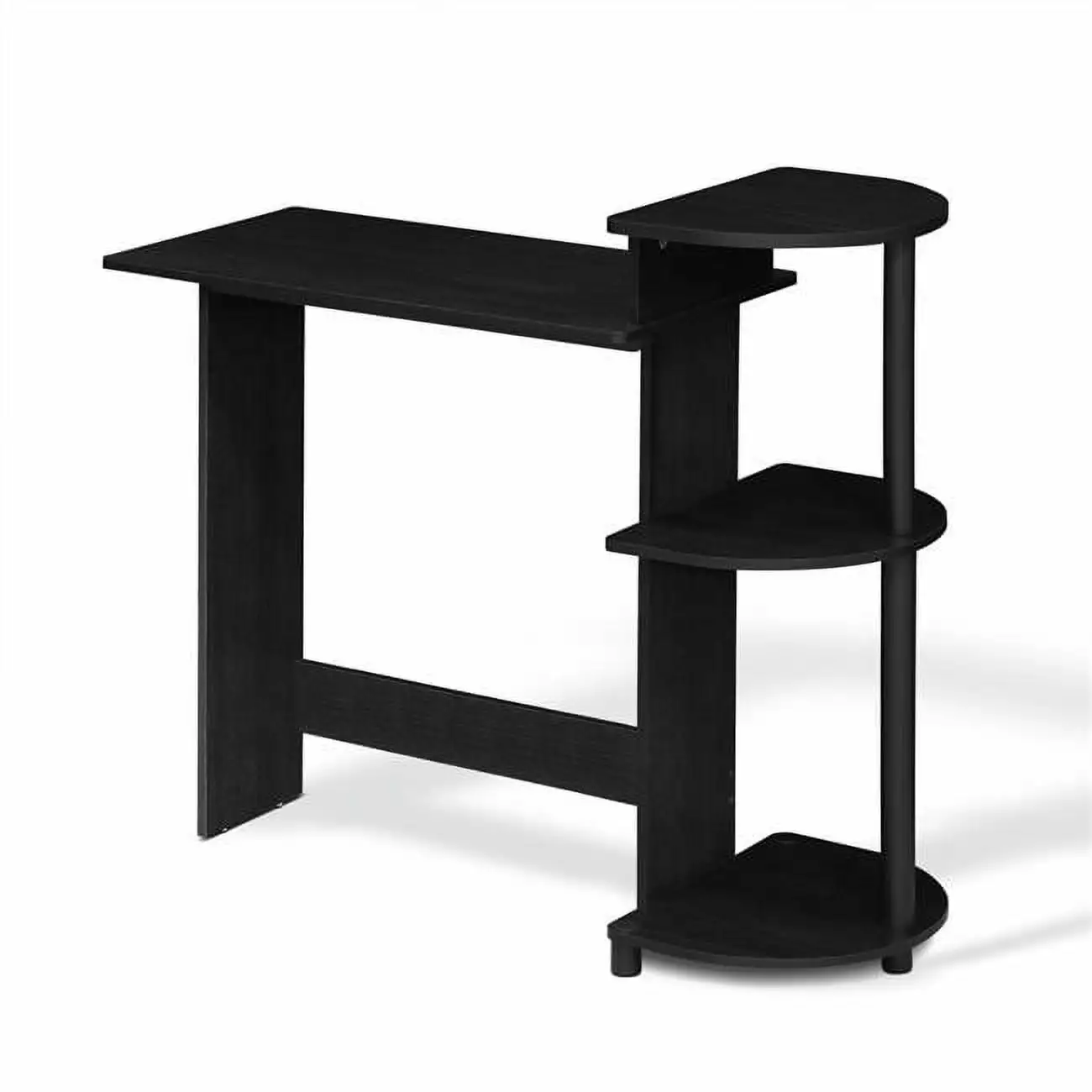11181AM-BK 39-inch Compact Computer Desk Shelves Americano and Black Lauren Ralph Lauren