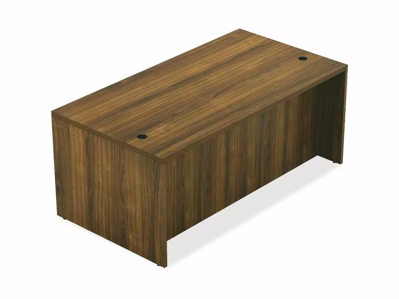 Lorell Top 1-1/2 Desk 30x60x30 Walnut - Sturdy Office Desk