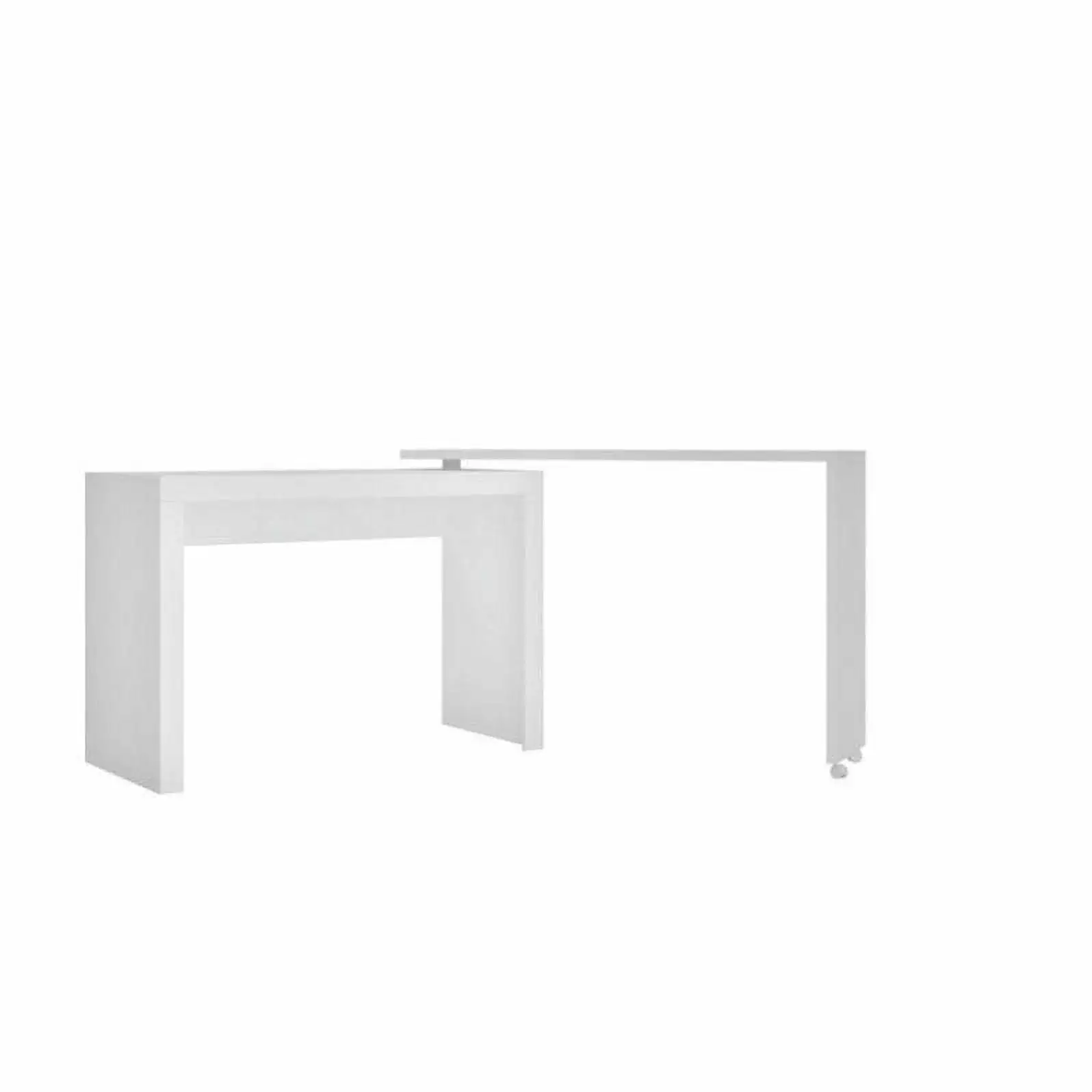 Manhattan Comfort Calabria 47 Computer Desk White Home Office Workstation