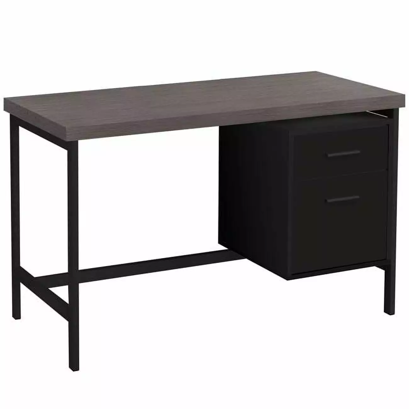 Monarch Specialties Computer Desk - 48L Black Grey Laminate Home Office