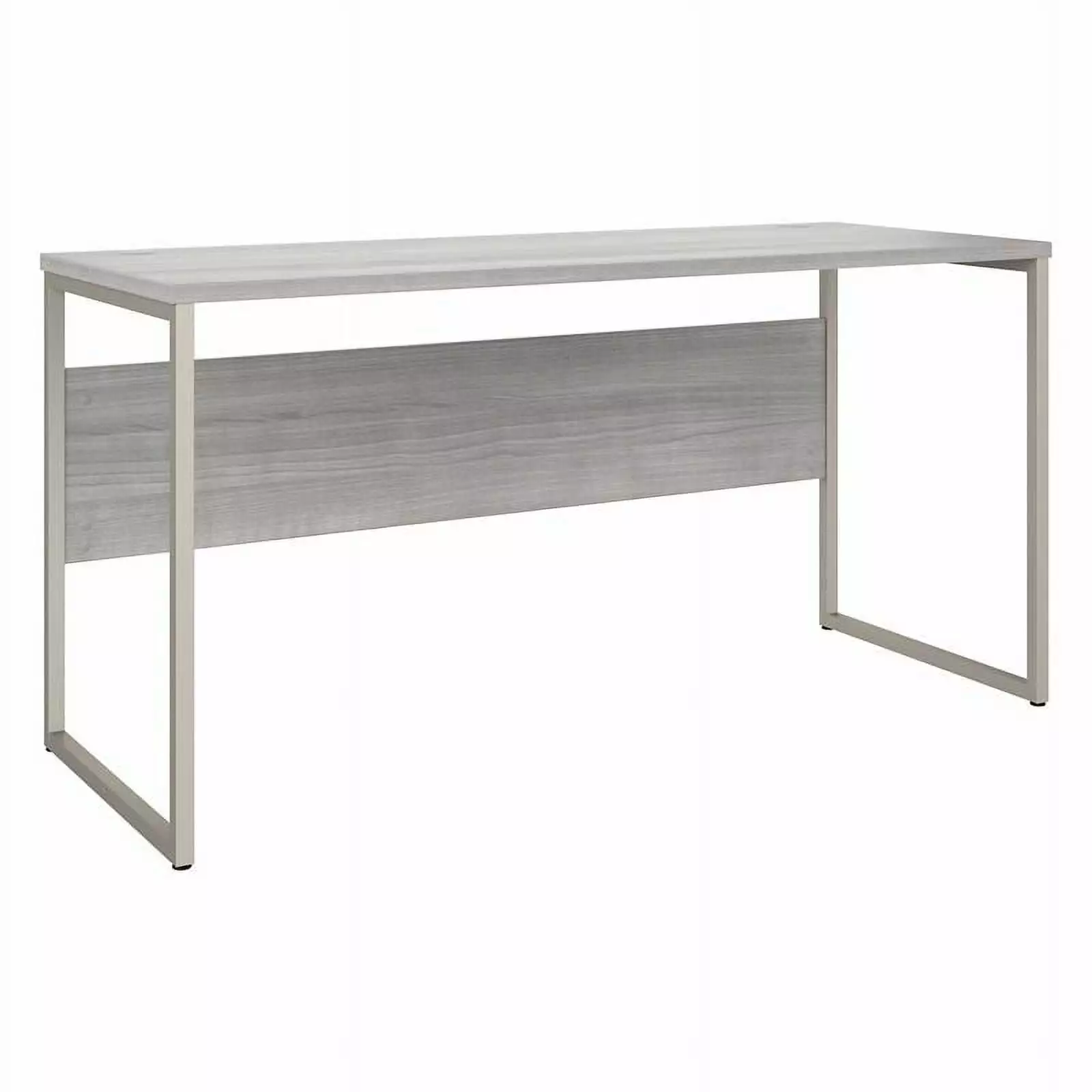 Pemberly Row 60W x 24D Computer Table Desk Platinum Gray Engineered Wood