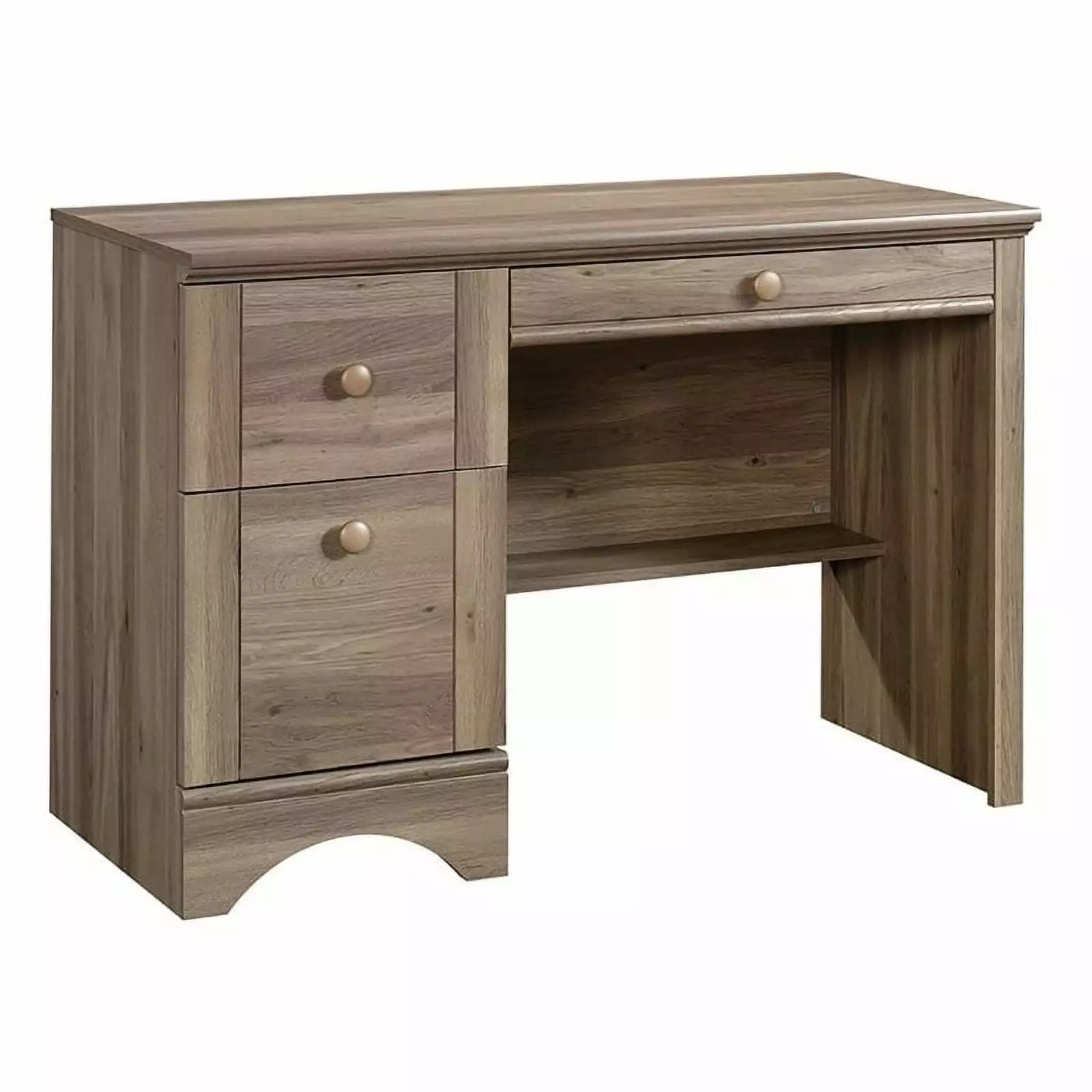 Pemberly Row Transitional Salt Oak Computer Desk - Engineered Wood