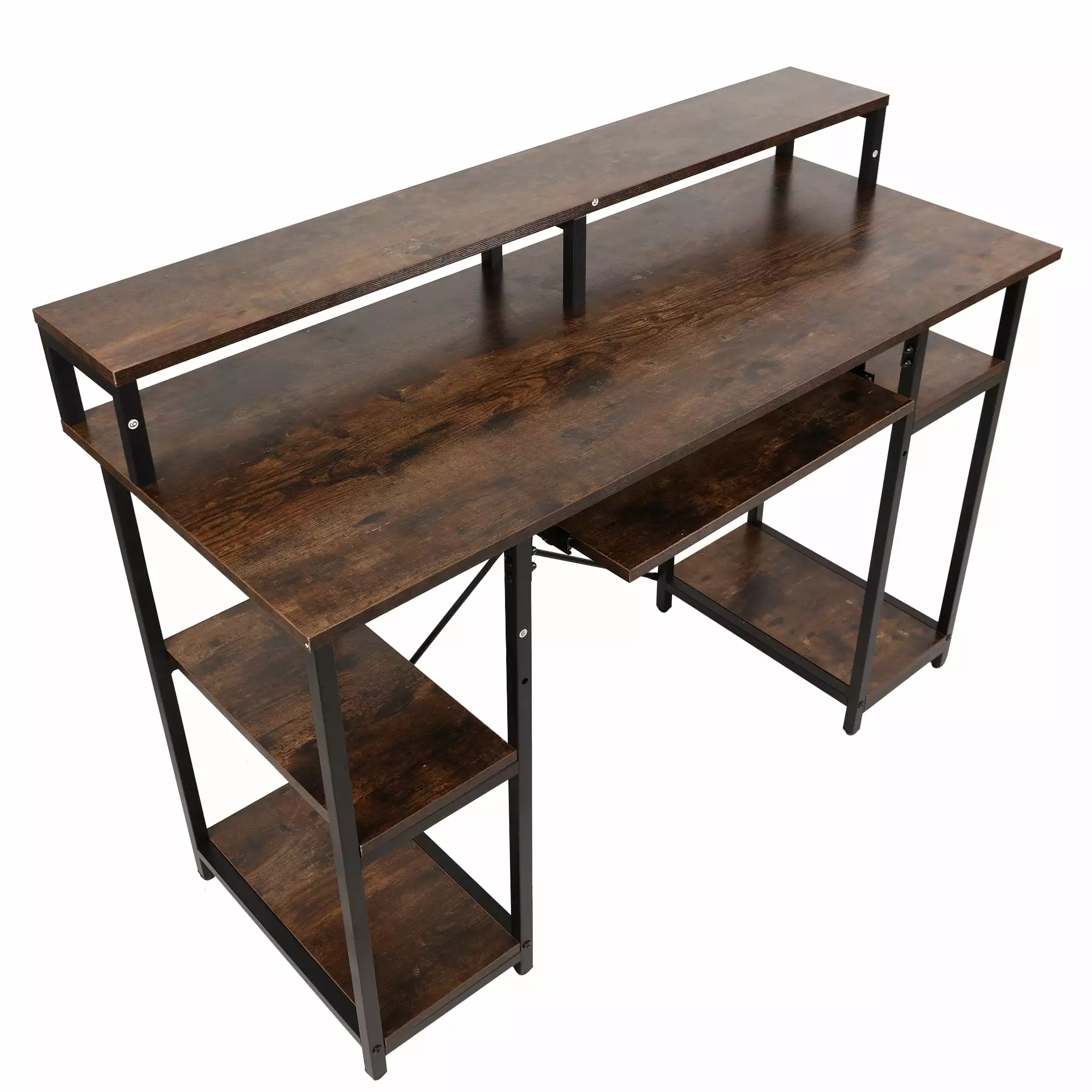 Gaming Computer Desk Storage Shelf Home Office PC Desk Small Spaces PopStore