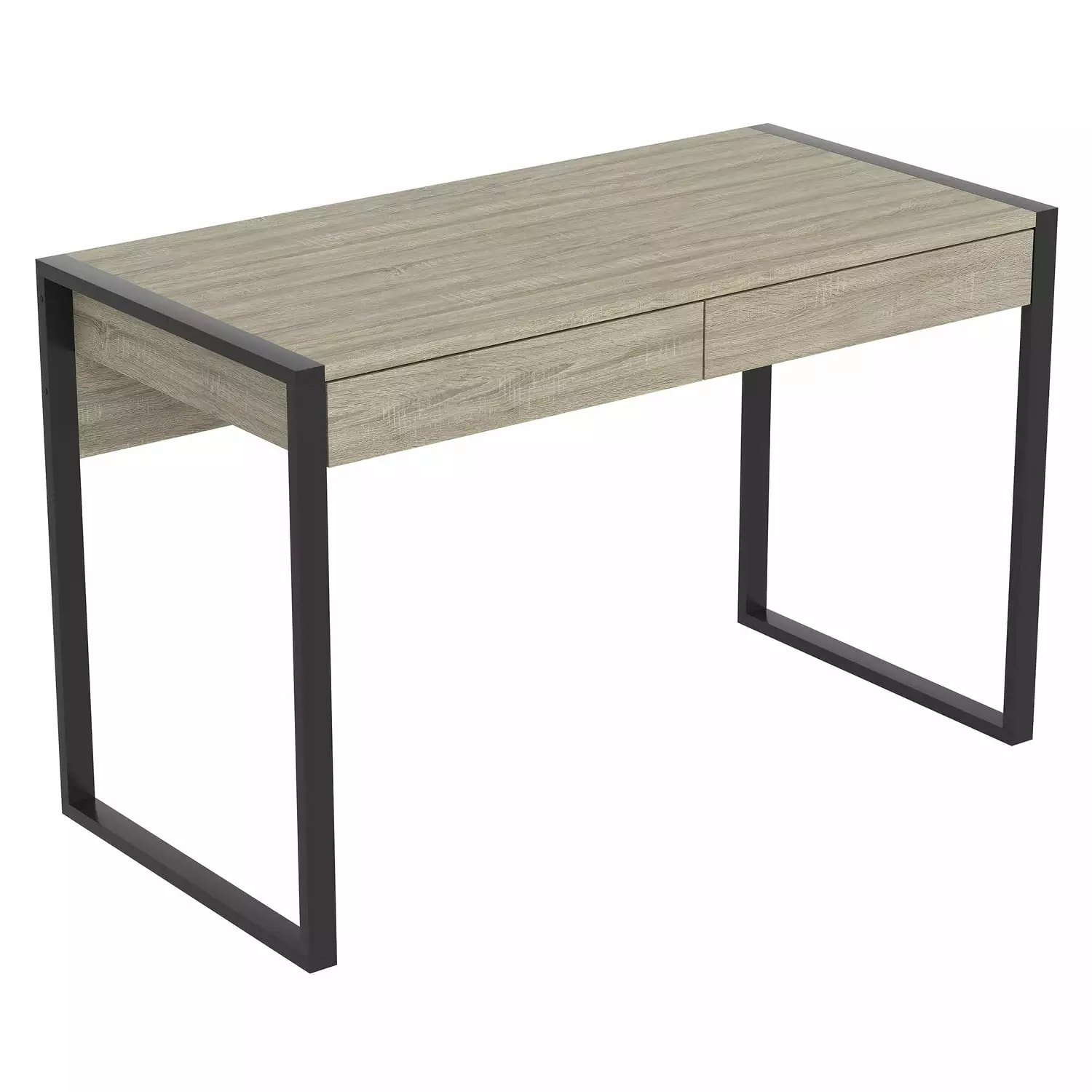 Safdie & Co 47L 2-Drawers Black Metal Computer Desk Dark Taupe Safdie & Co.