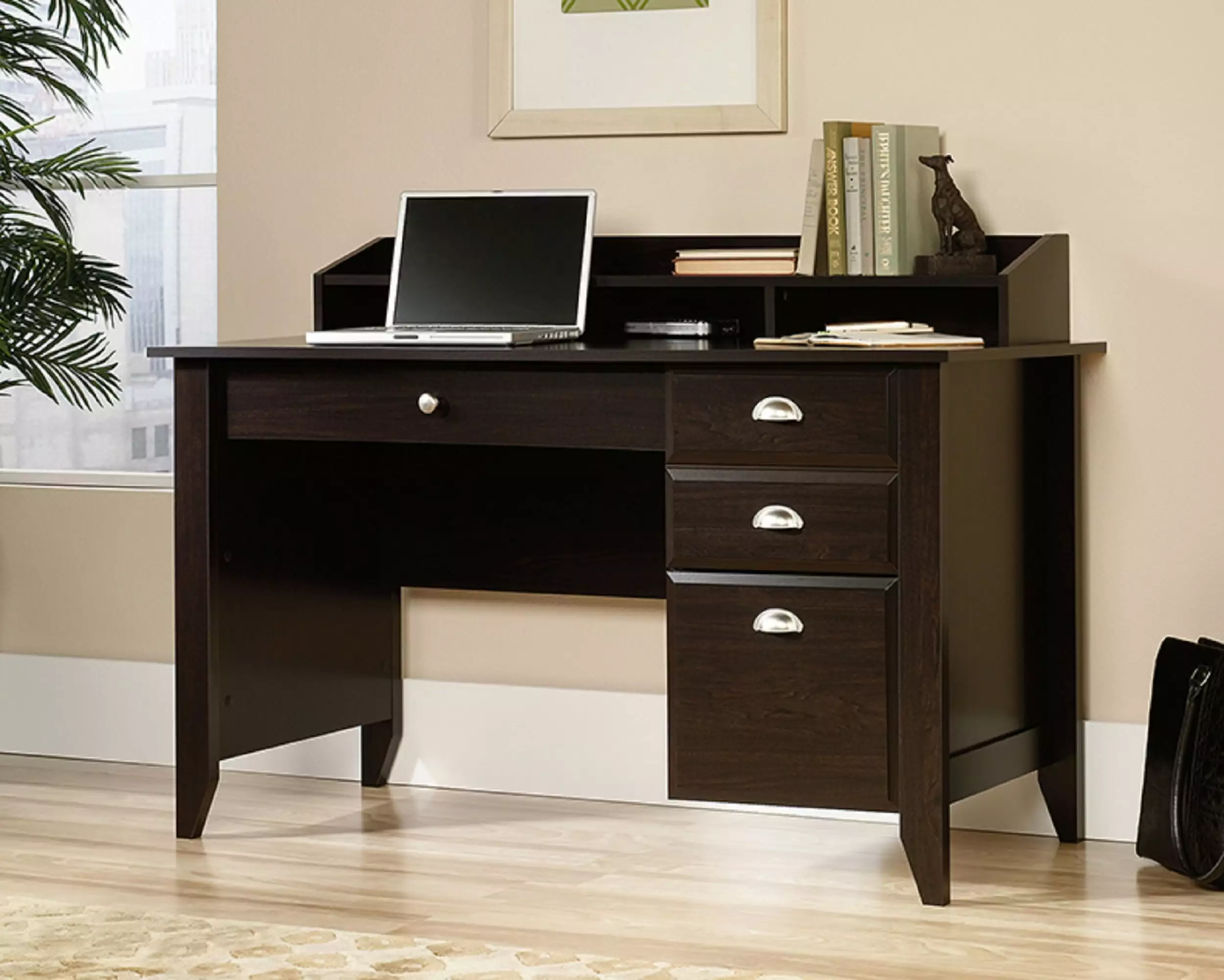 Sauder Shoal Creek Collection Desk Modern Home Office Workstation