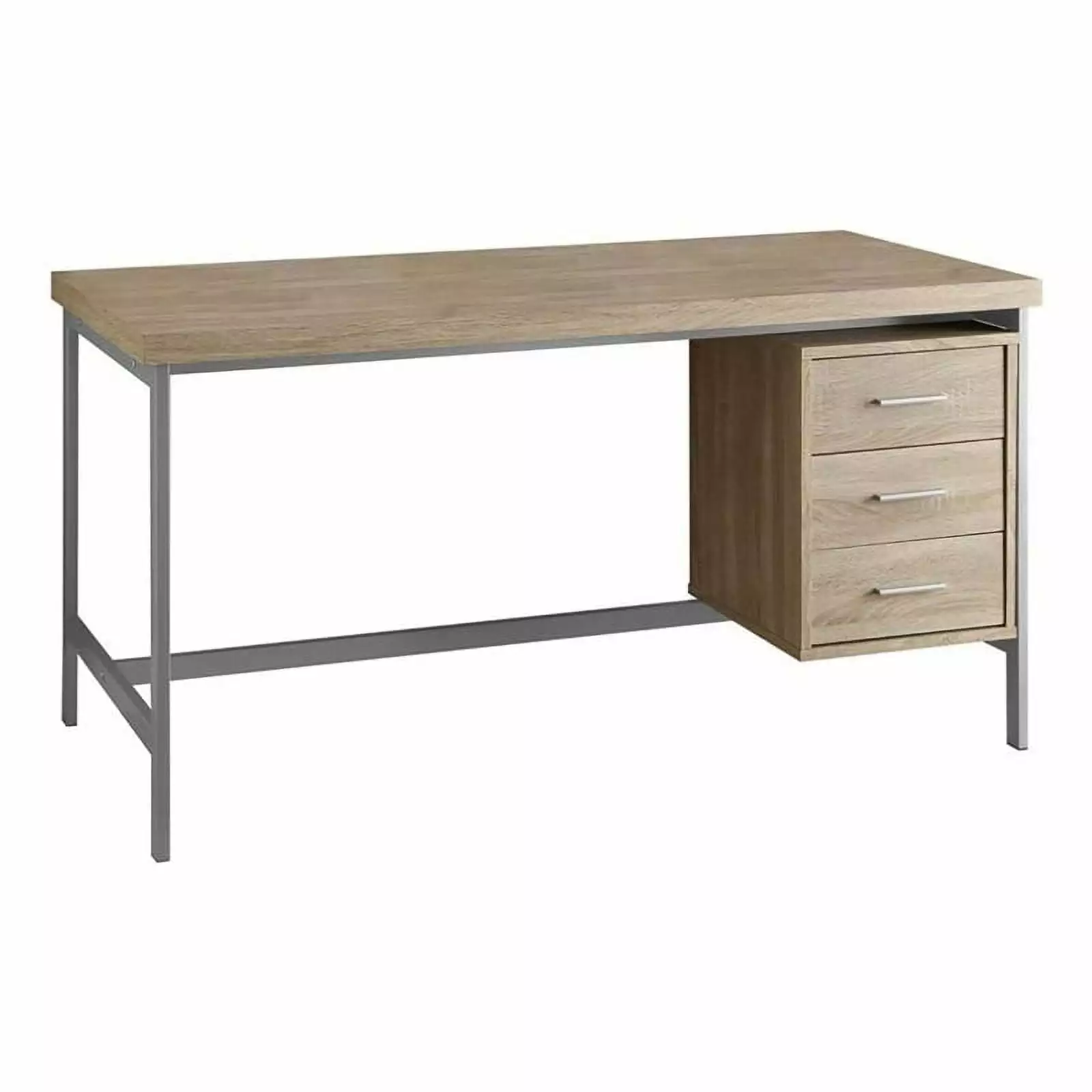 Scranton & Co 60 Engineered Wood Home Office Computer Desk Natural Finish Workstation