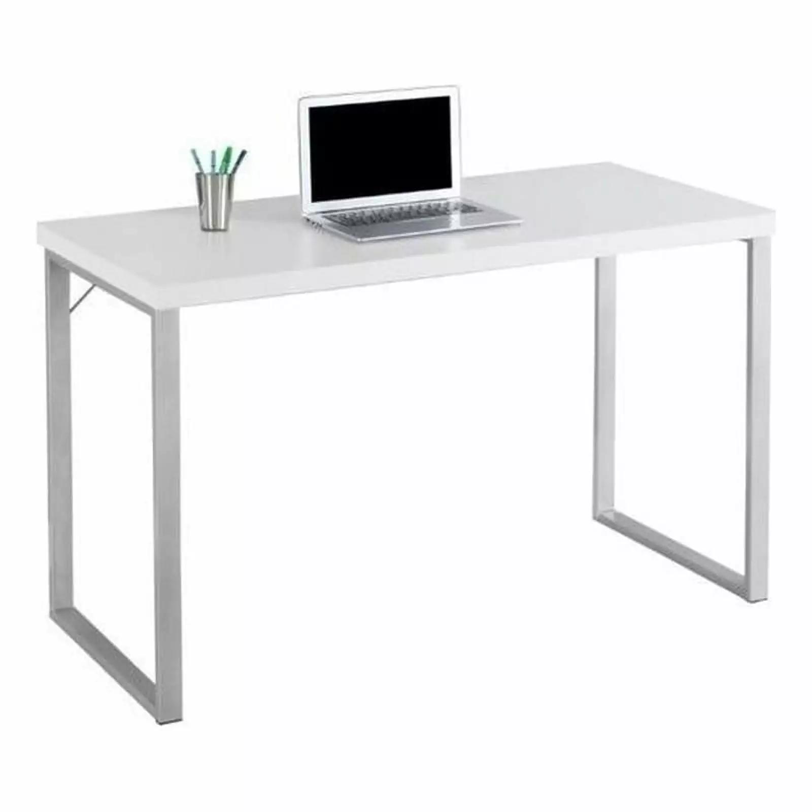 Scranton & Co 48 Inch Metal Computer Desk White
