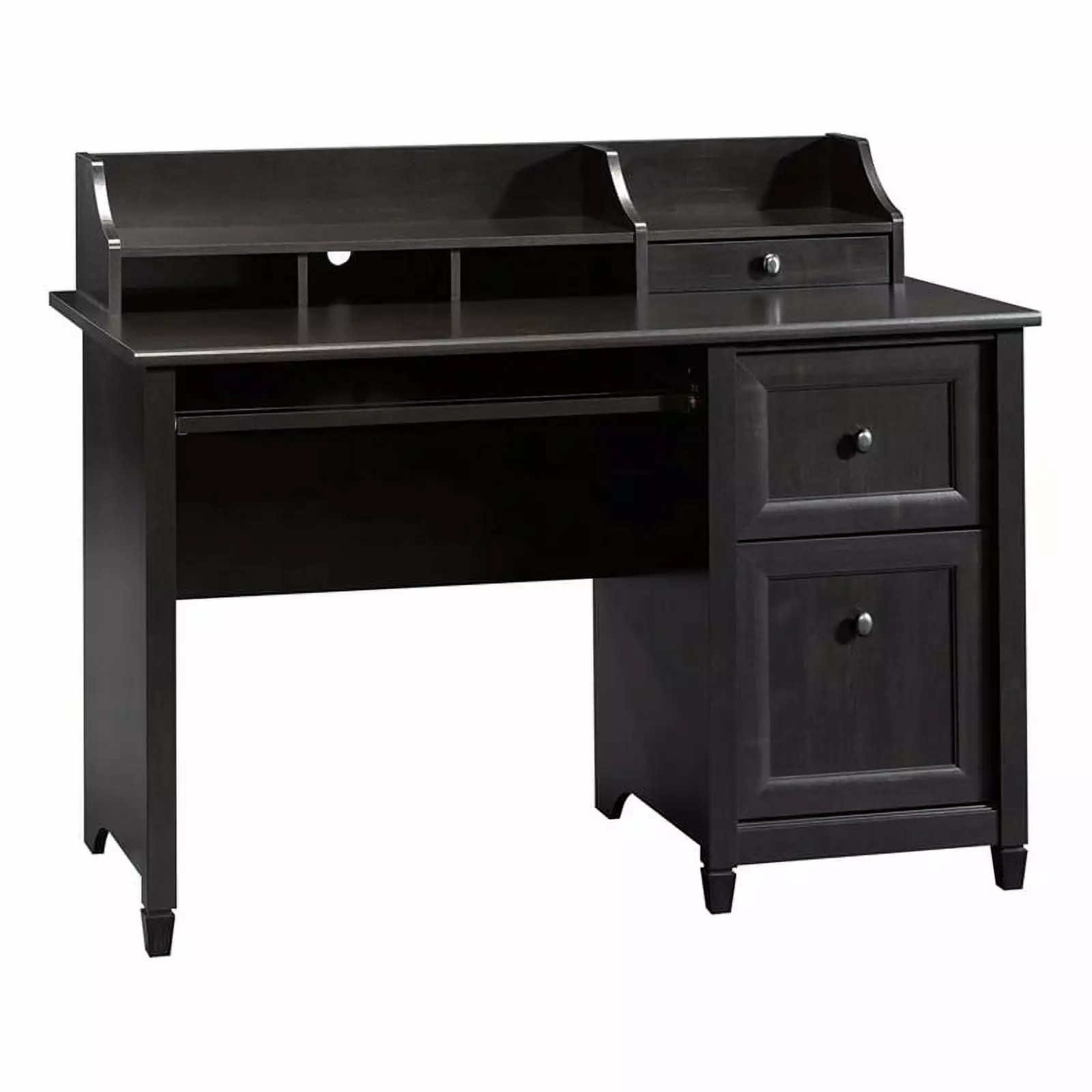 Scranton & Co Traditional Wood Computer Desk Estate Black - Classic Home Office Desk