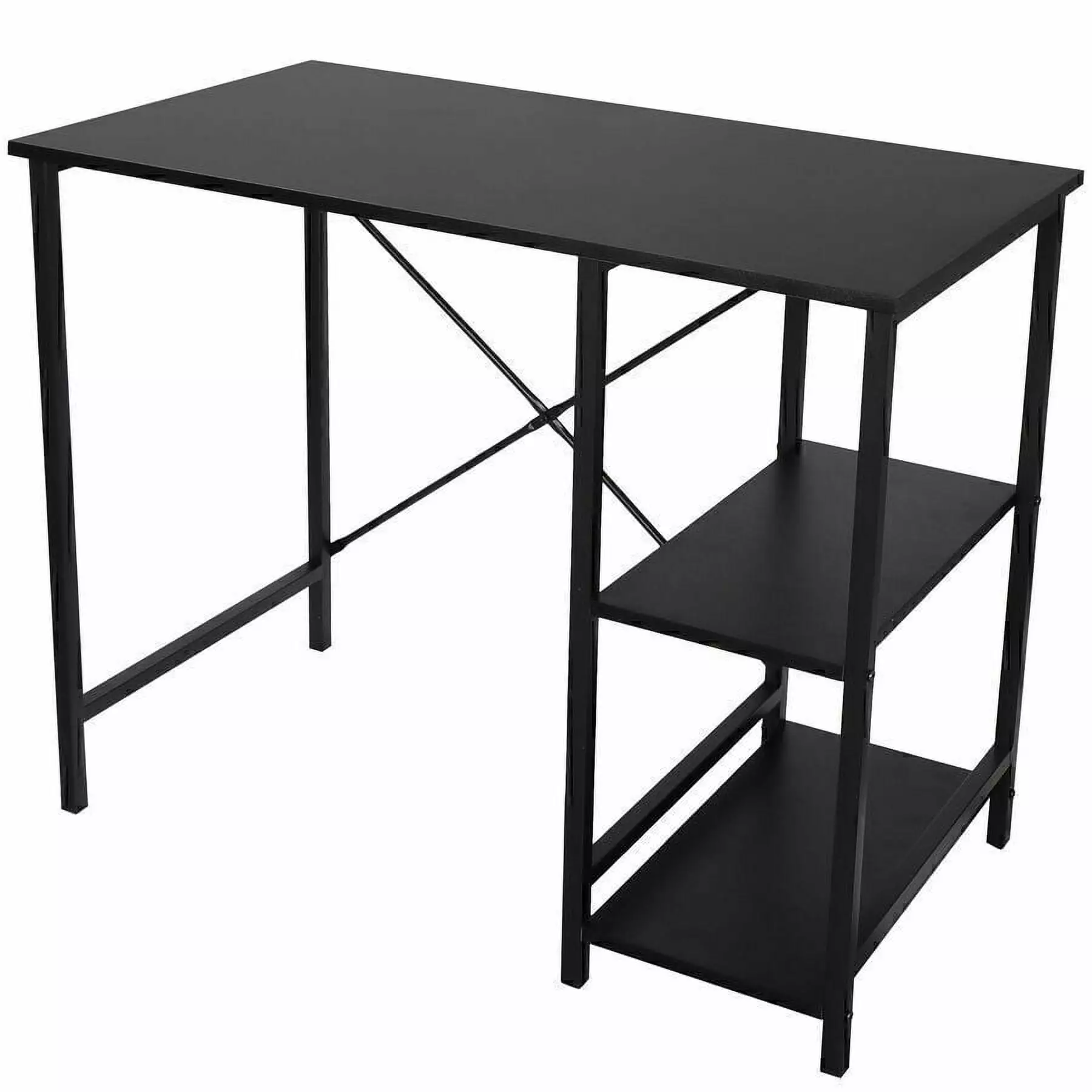 Modern 36-inch Computer Desk 2 Tier Shelf Laptop and PC Home Office Segawe