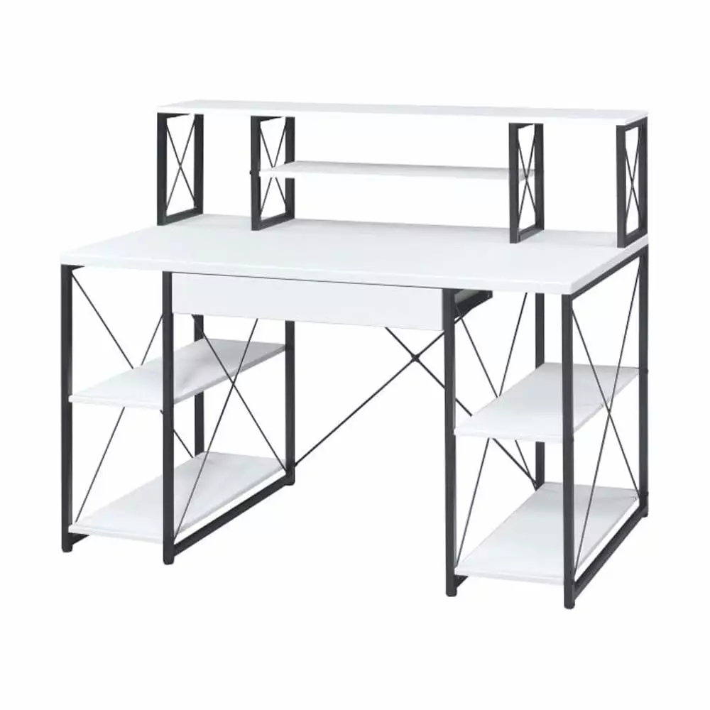 Amiel Desk White & Black Tcbosik