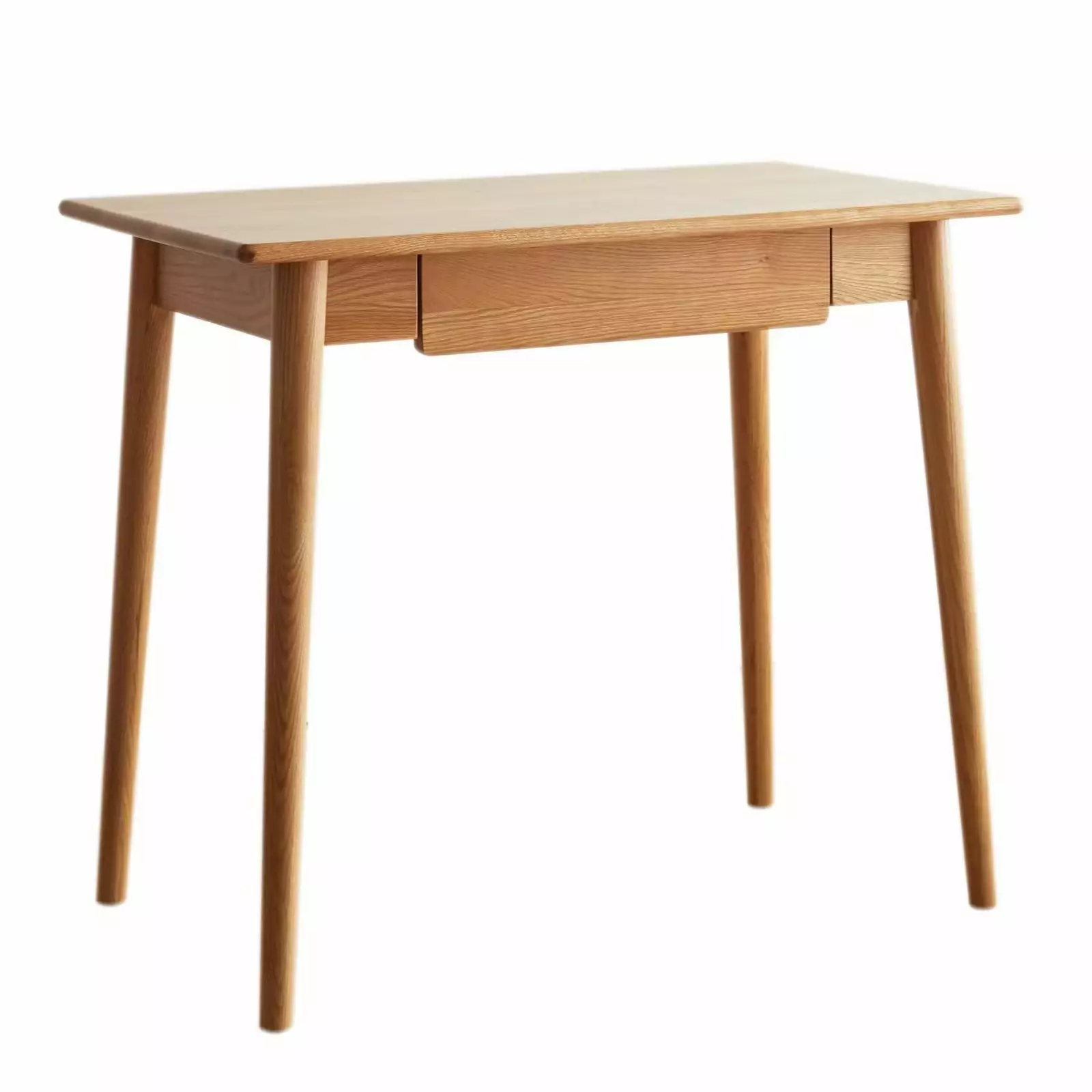 Computer Desk 1 Drawer and 4 Solid Legs - Modern Solid Wood Dressing Table Home Office Triple Tree