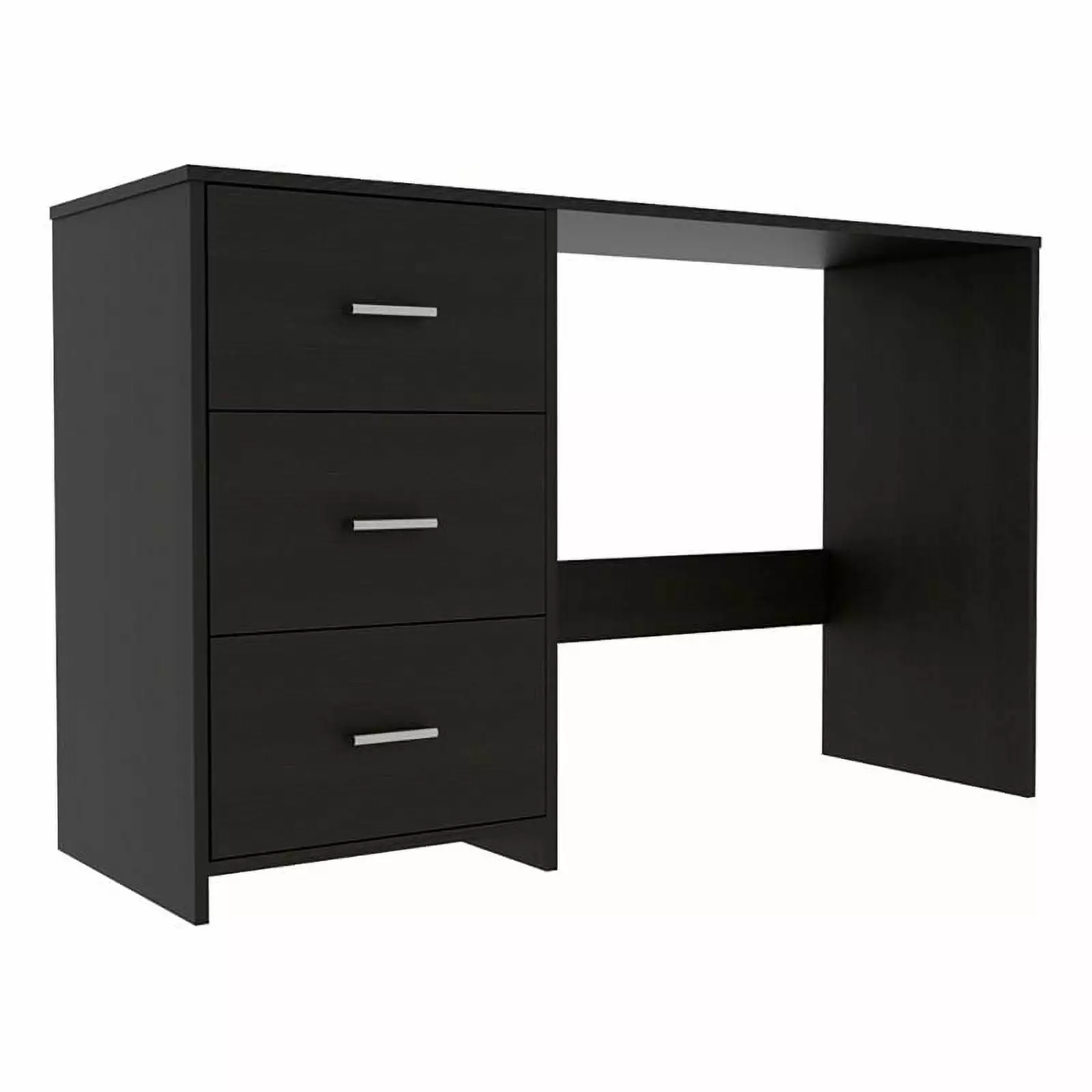 UrbanPro Modern Engineered Wood Computer Desk 3 Drawers Black