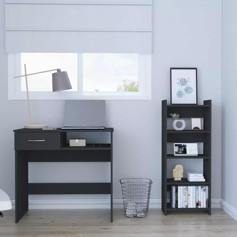 We Have Furniture Home Office Set Caldwell Keyboard Tray Black Wengue Finish