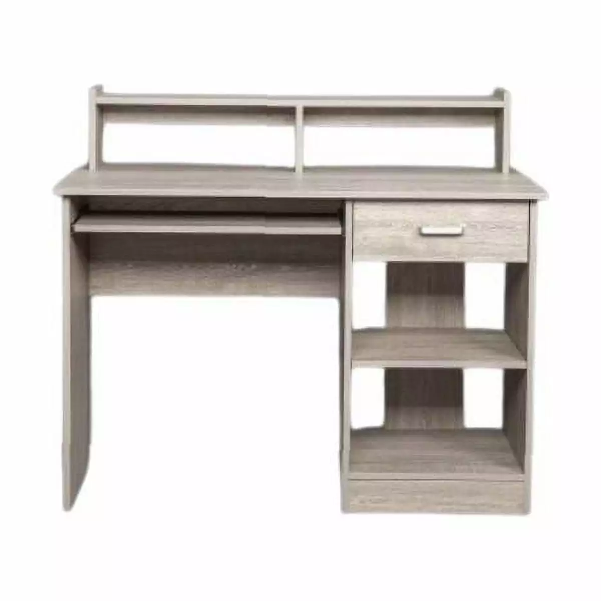 Gray Particleboard 110x50x95cm One Drawer Two Layer Computer Desk YANG97