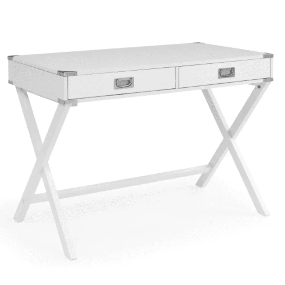 Solid Wood Computer Desk Storage Drawers Modern Study Table Home Office White YRWL