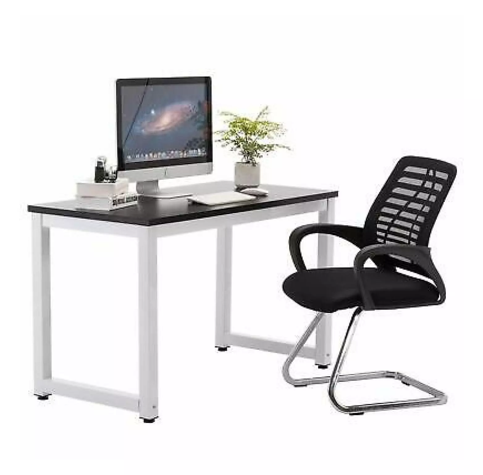 ZHANGHU Wood Computer PC Laptop Table Study Writing Desk Office Home Furniture Black