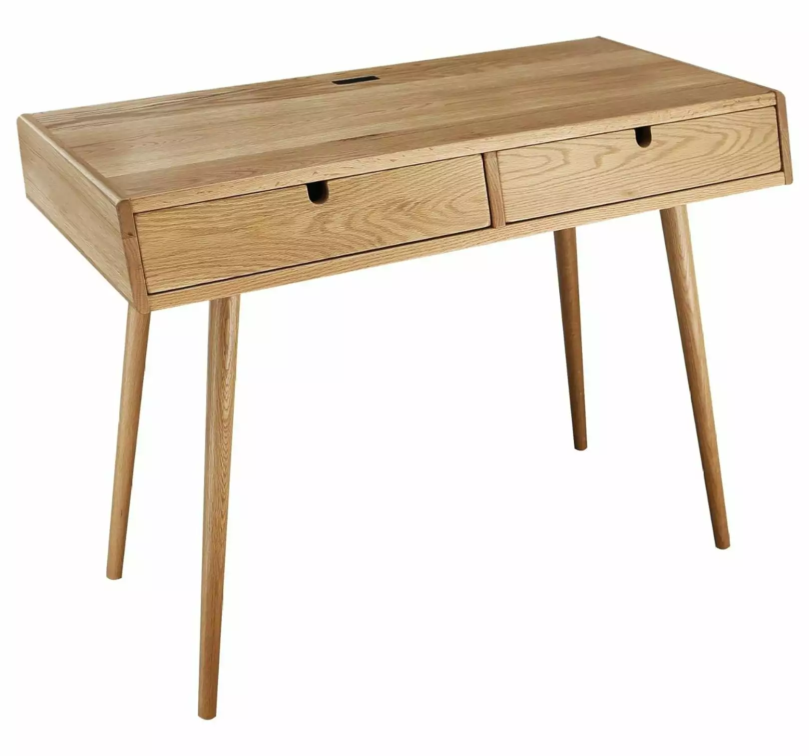 ZHOUJIA Freedom USB Ports Desk Natural Oak
