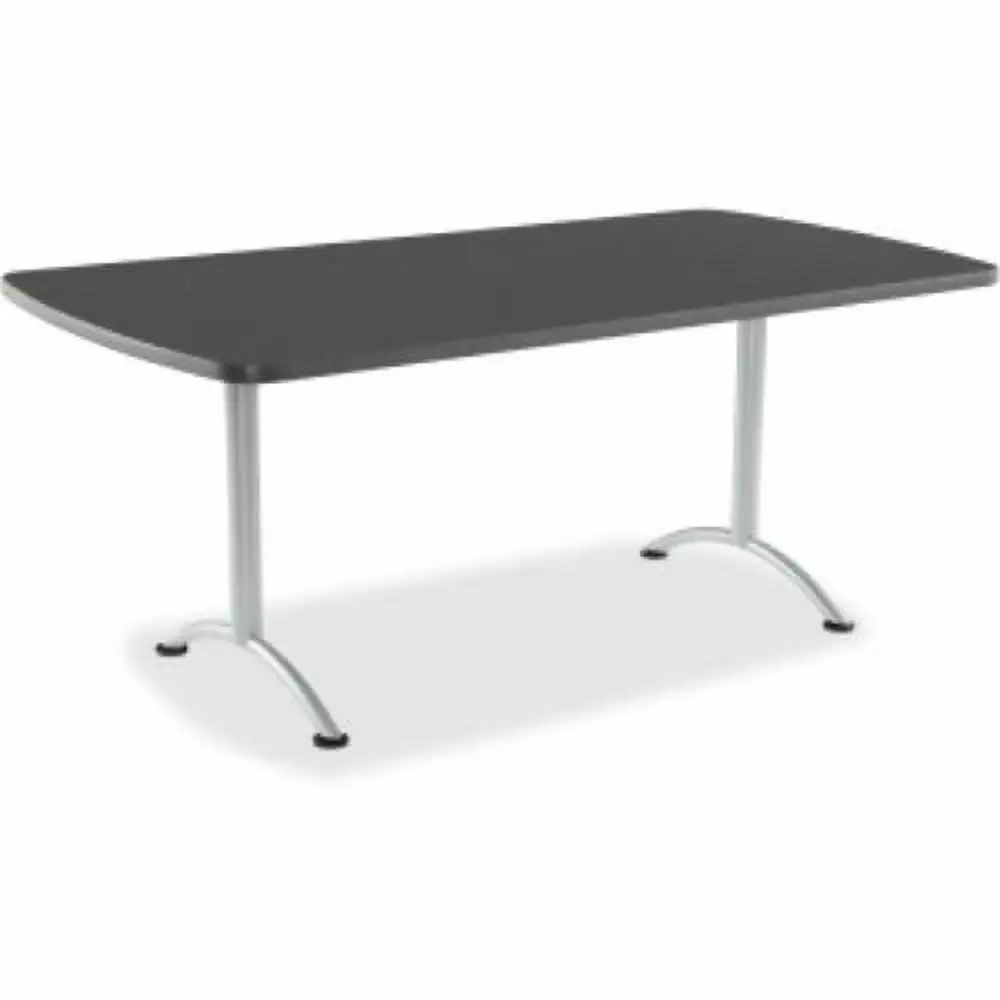 Iceberg Arc Fixed Height Table 36X72 Rectangular Graphite Office Use