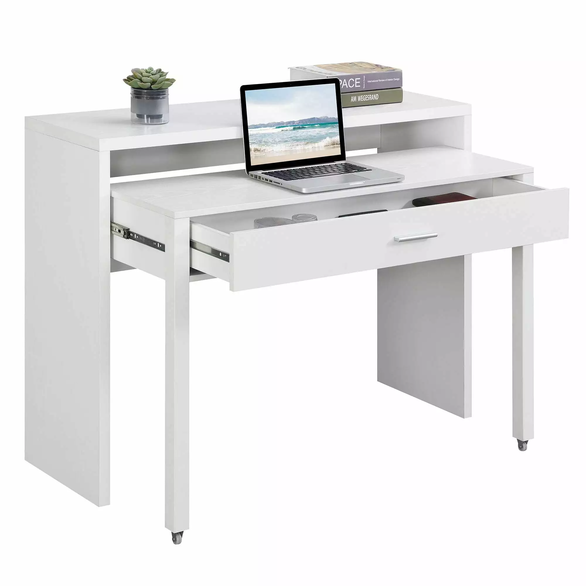 Ergode Newport JB Console Sliding Desk Drawer and Riser Home Office