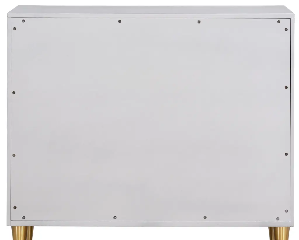 Metallic Silver And Champagne 3 Drawer Console Cabinet Freestanding Storage furniture max