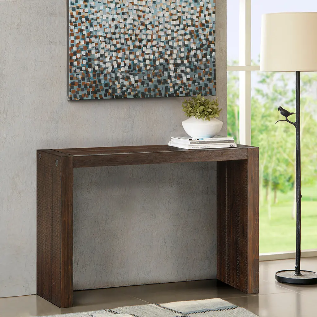54 Console Table Brown Wood jla
