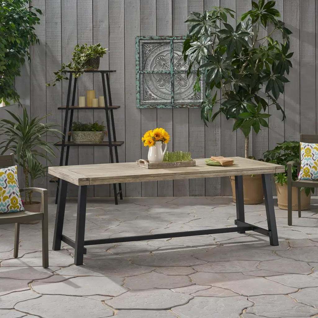 Carlisle 79 Grey Wood Modern Console Table nh-comfortcove