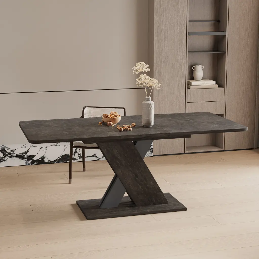 Multifunctional Extendable Console Table Marble MDF Modern Living Room Furniture shouguang simaite trade co.ltd