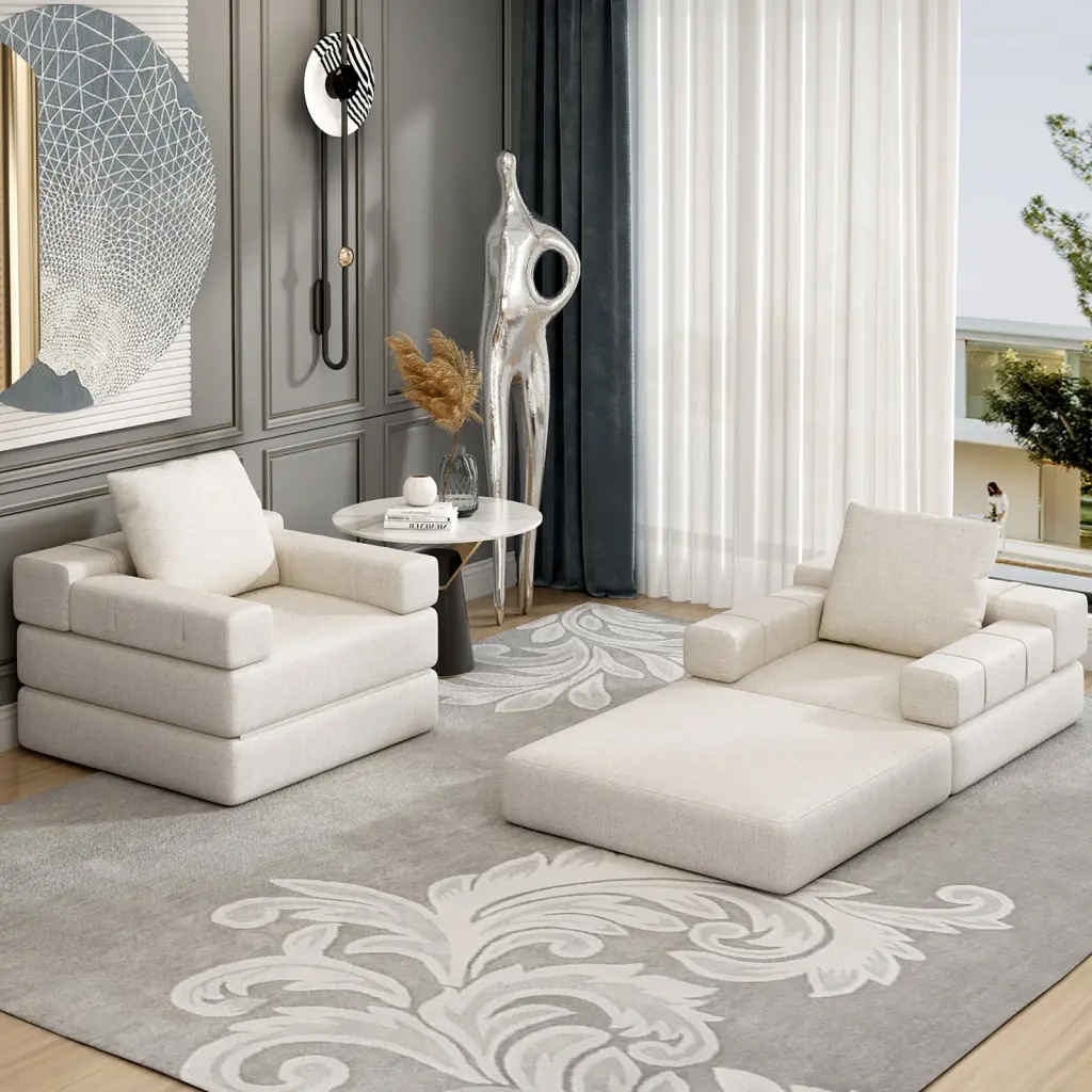 Single Sofa Chair That Converts To Sofa Bed Living Room Guest Bed w2113