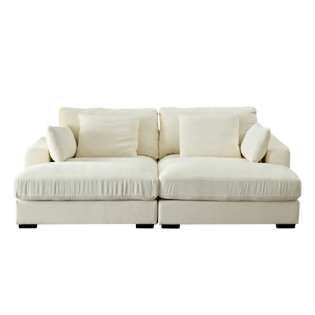 Comfort Daybed Over Wide Sofa Bed Modern Fabric Beanbag Lounge justone