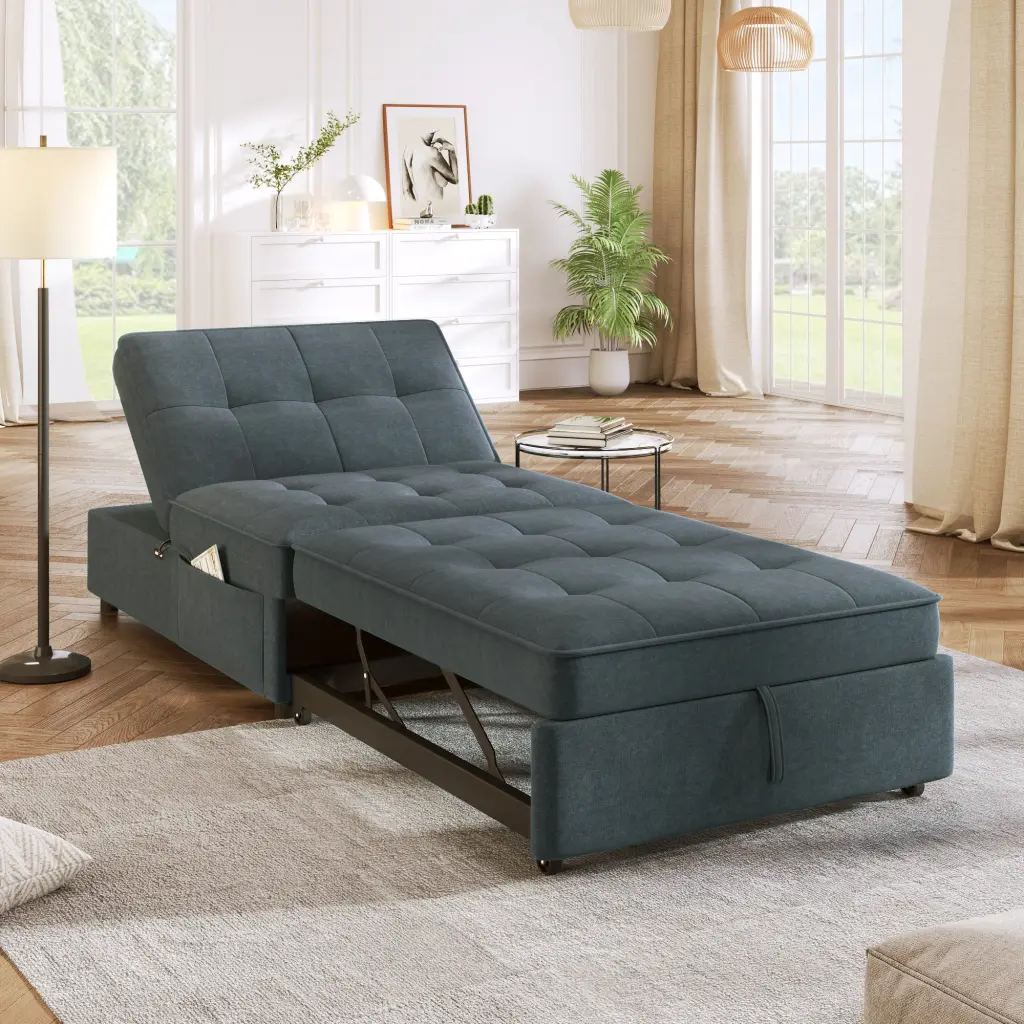 4 1 Sofa Bed Chair Bed Multi Function Folding Ottoman Bed Storage Convertible bed best