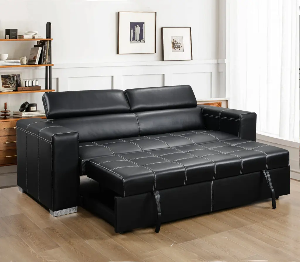 88 Inch Convertible Sofa Couch Pull Out Bed Modern Lounge Sleeper happy home