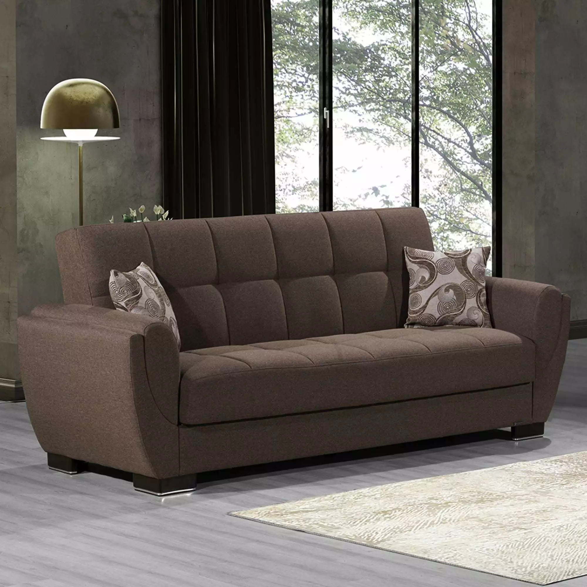 AIR ARMADA SOFABED 112 BROWN Convertible Sofa Bed Small Spaces Ottomanson