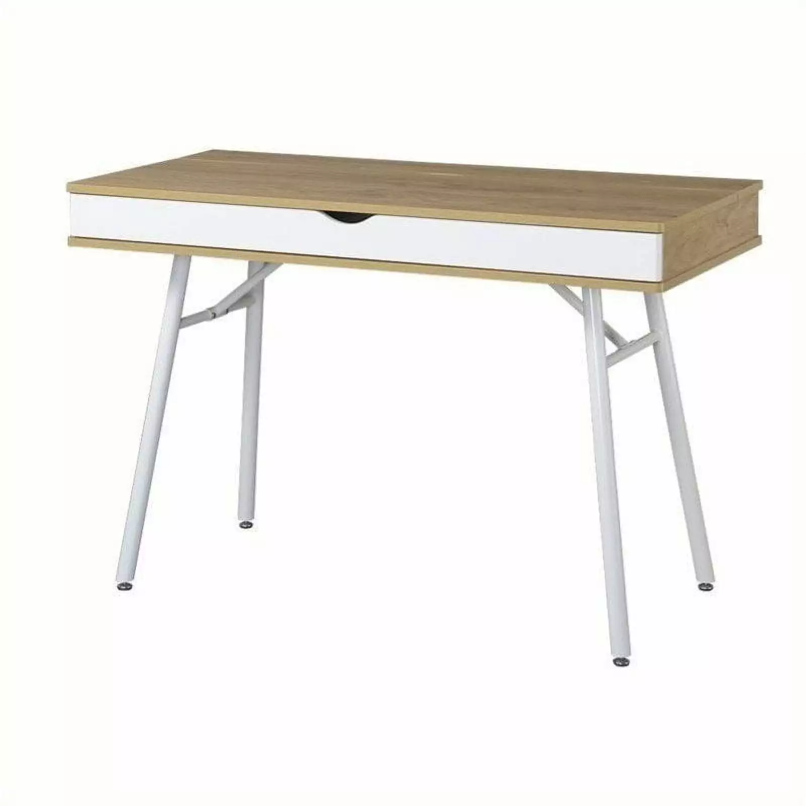 Pemberly Row Workstation Cord Management and Storage Pine Home Office