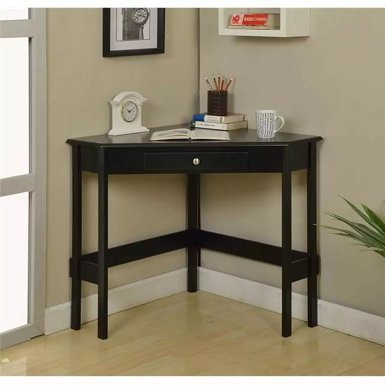 Corner Desk Space-Saving Workstation Home Office Computer Laptop Study Table DeluxDesigns