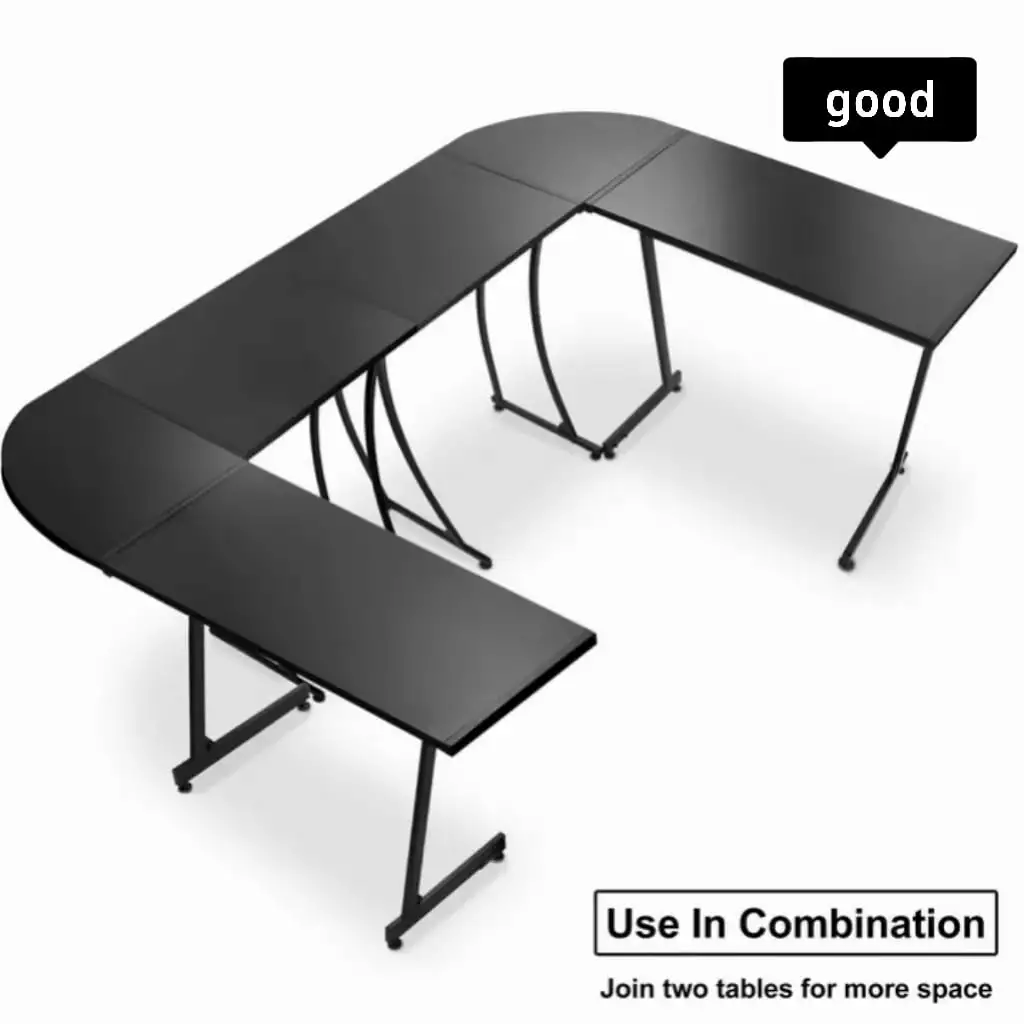 Reversible L-Shaped Computer Desk Gaming and Writing FHWMD2LCXLW