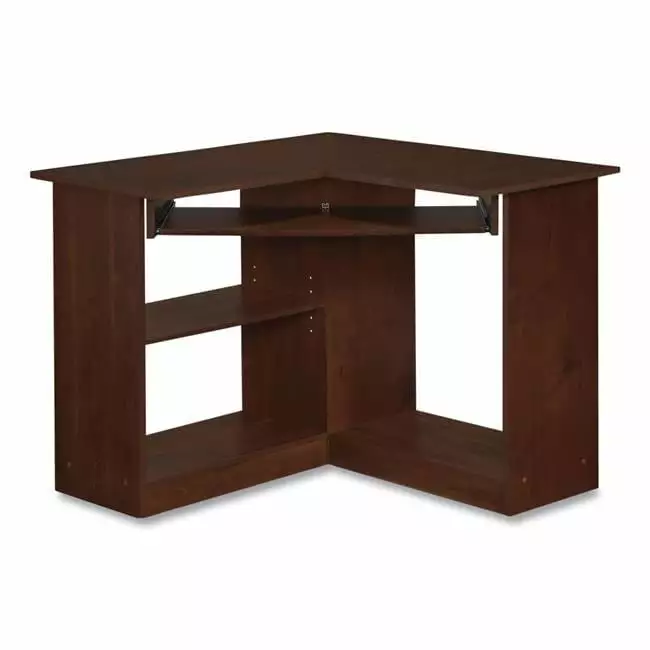 36 . Corner Desk Brown Study Writing Table Home Office KD Vestidor