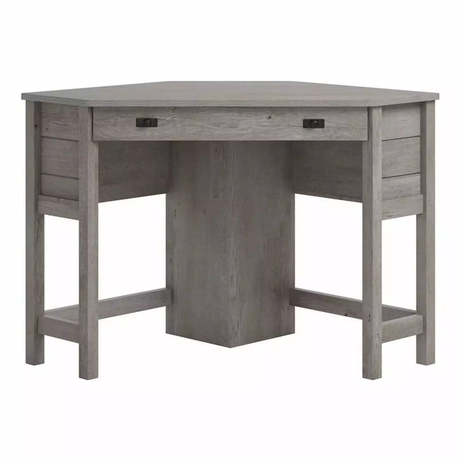 Sauder Cottage Road Space Saving Corner Computer Desk Mystic Oak Finish