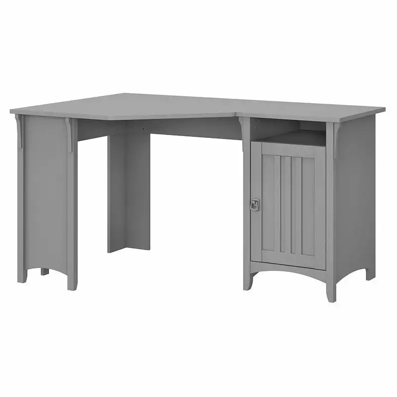 Scranton & Co Furniture Salinas 55W Corner Desk Storage Cape Cod Gray