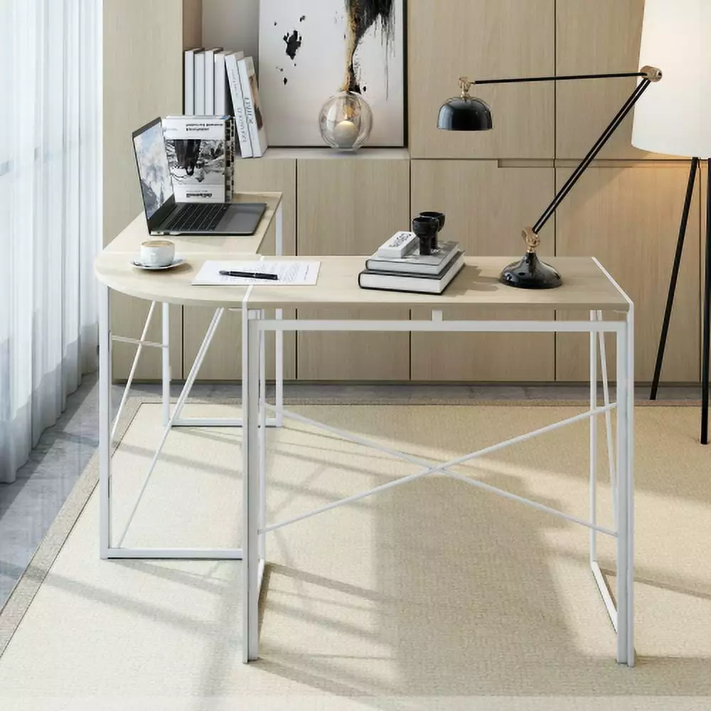 Modern Design L Shaped Desk Corner Computer Desk PC Laptop Computer Table Study Desk Home Office YASI