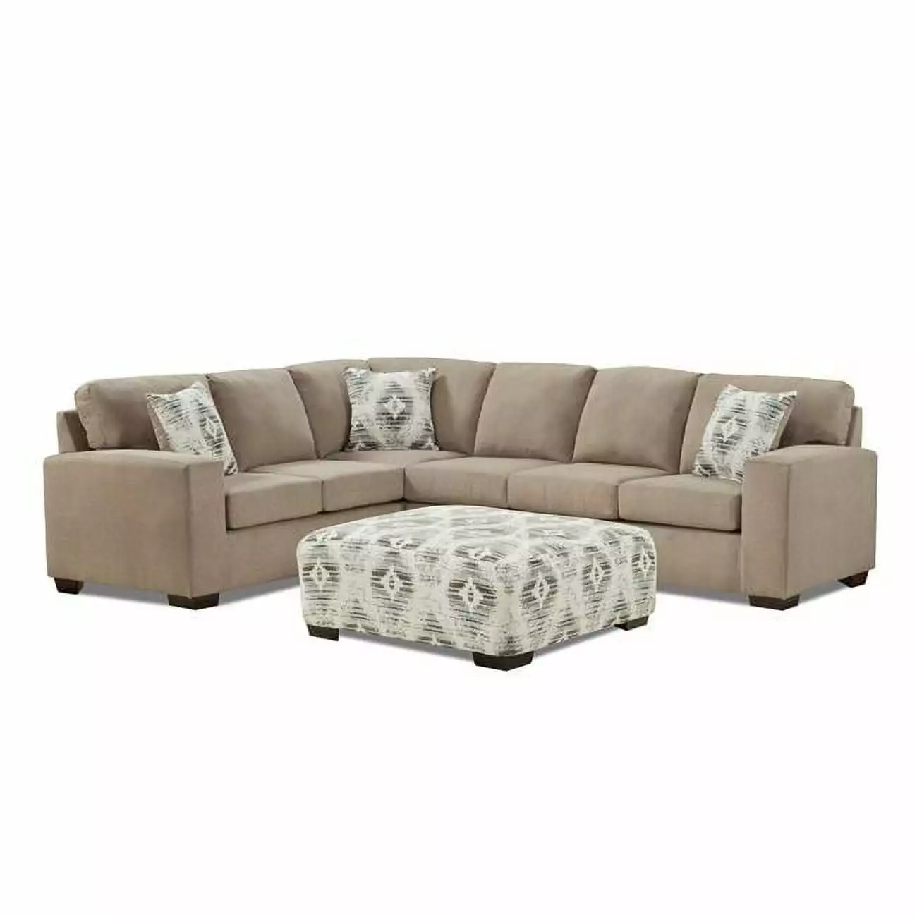 Neo Living Rachel Corner Sectional Taupe Neutral Living Room Decor