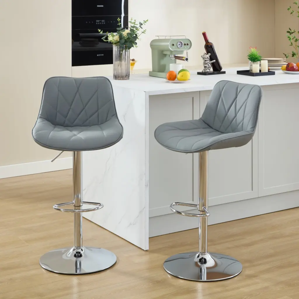Counter Height Bar Stools Kitchen Island Adjustable Swivel Barstools a-a furniture