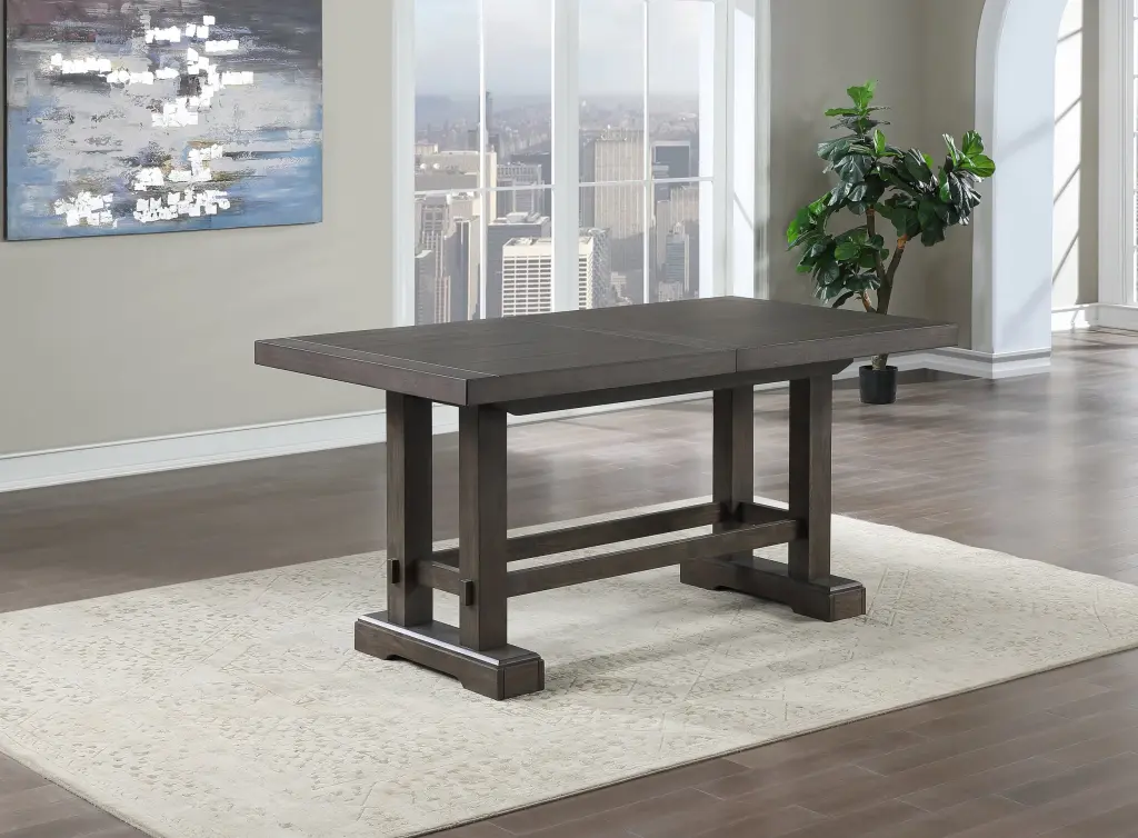 Napa Counter Table Dark Brown Wood steve silver furniture