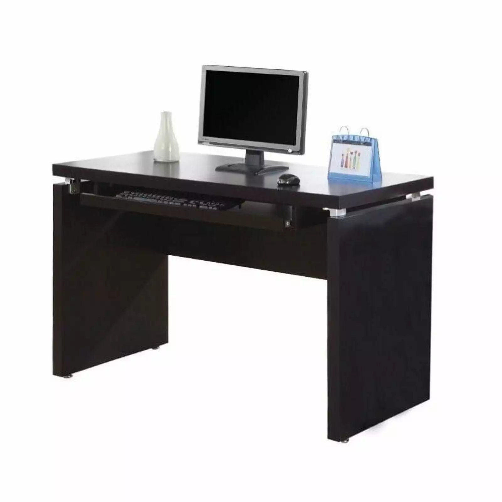 Scranton & Co Wood Computer Credenza Desk Cappuccino