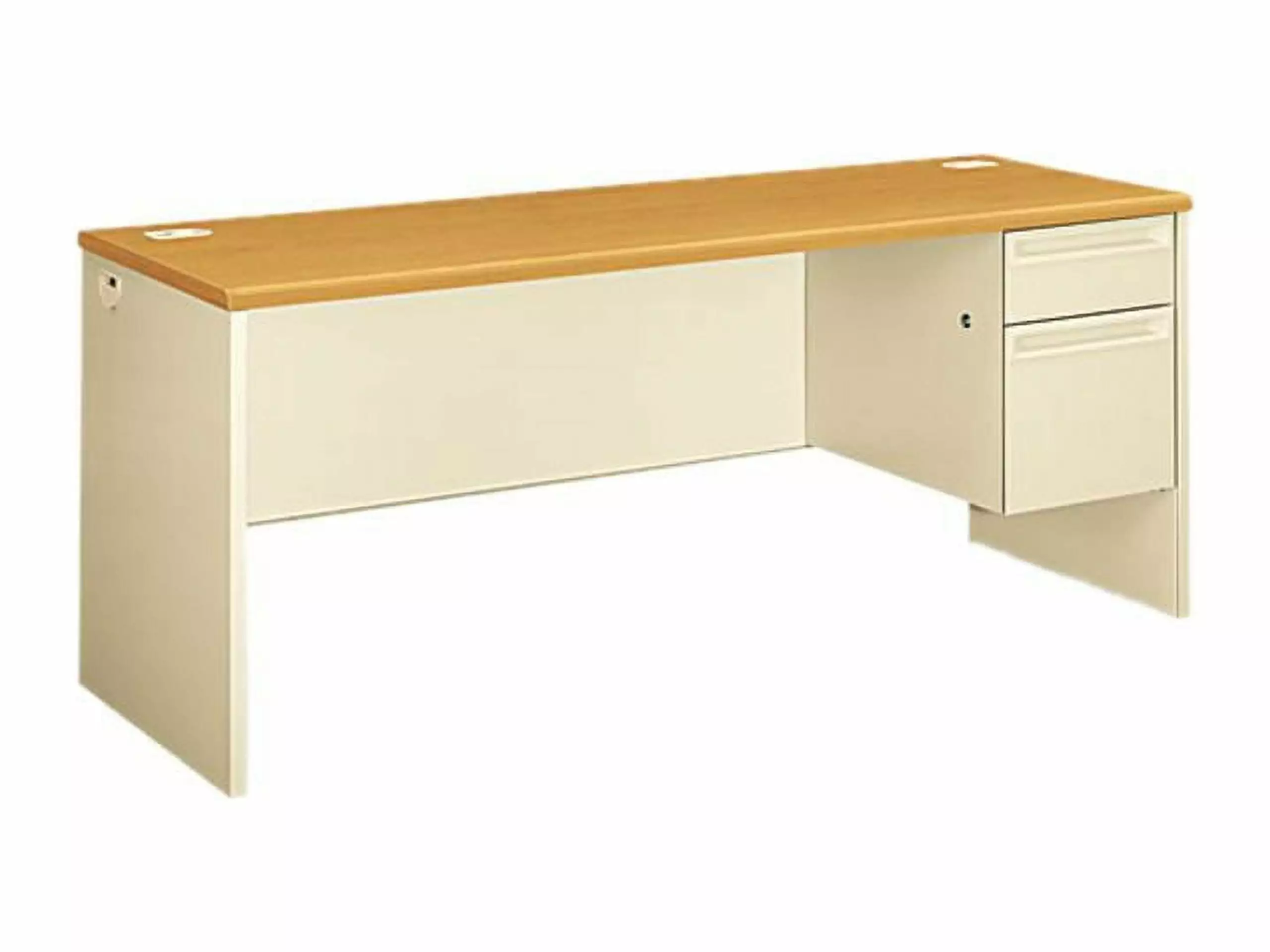 HON 38856RCL 38000 Series Right Pedestal Credenza 72w x 24d x 29-1/2h Harvest Putty Office Furniture