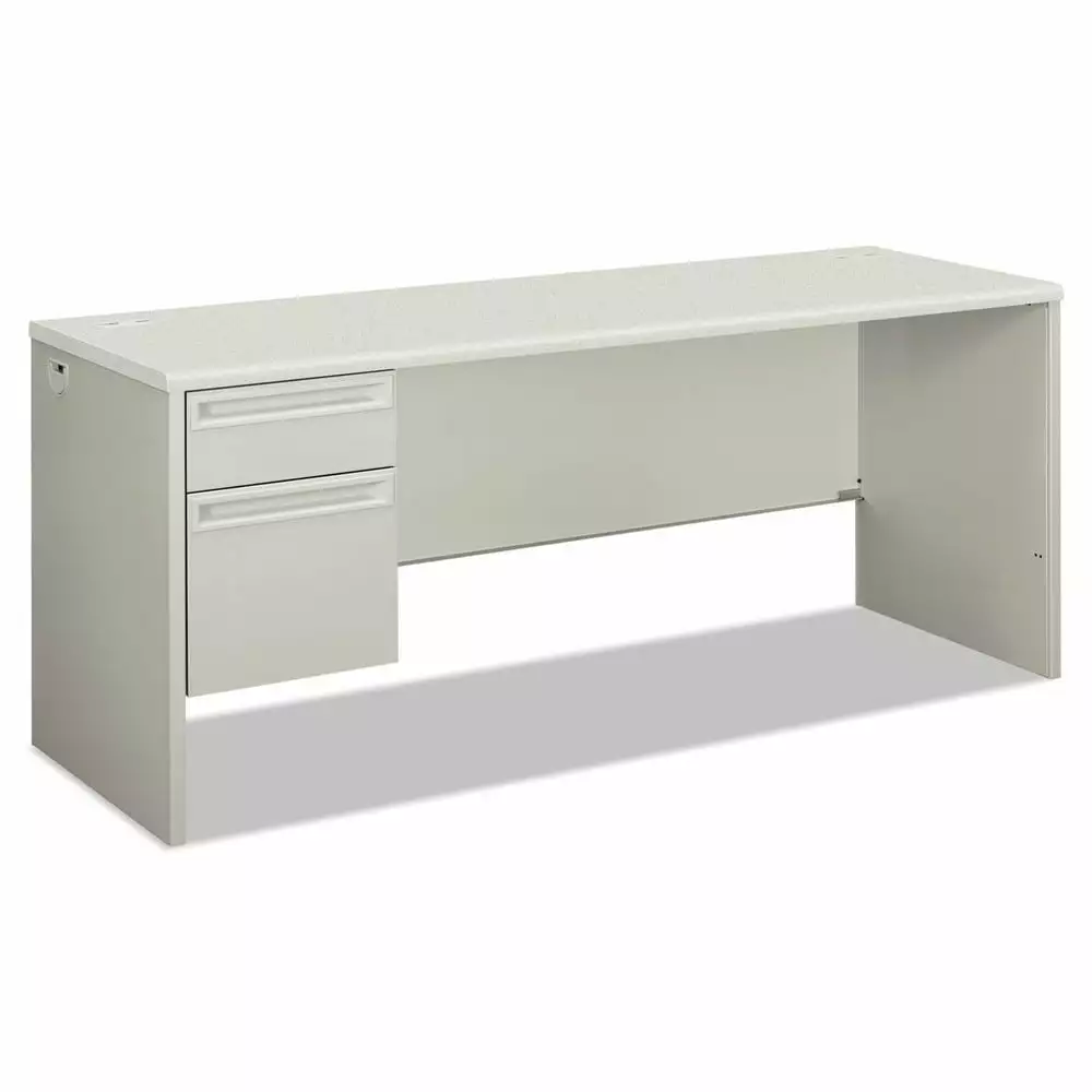 HON H38855L.B9.Q 38000 Series 72 Inch Single Left Pedestal Credenza Silver Gray