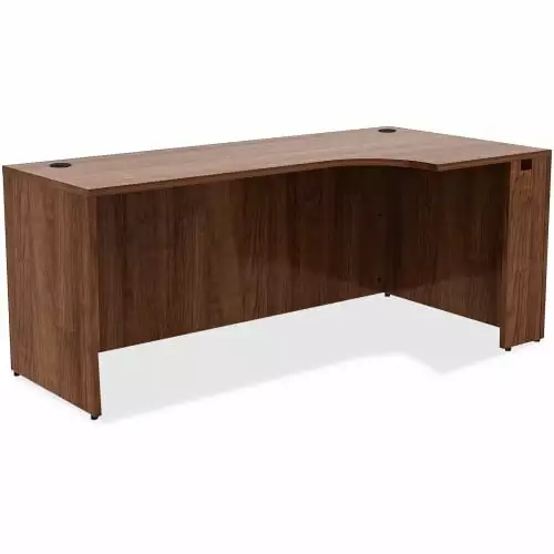 Lorell Essentials Series Credenza 72 x 36 x 29.5 Walnut Laminate Finish