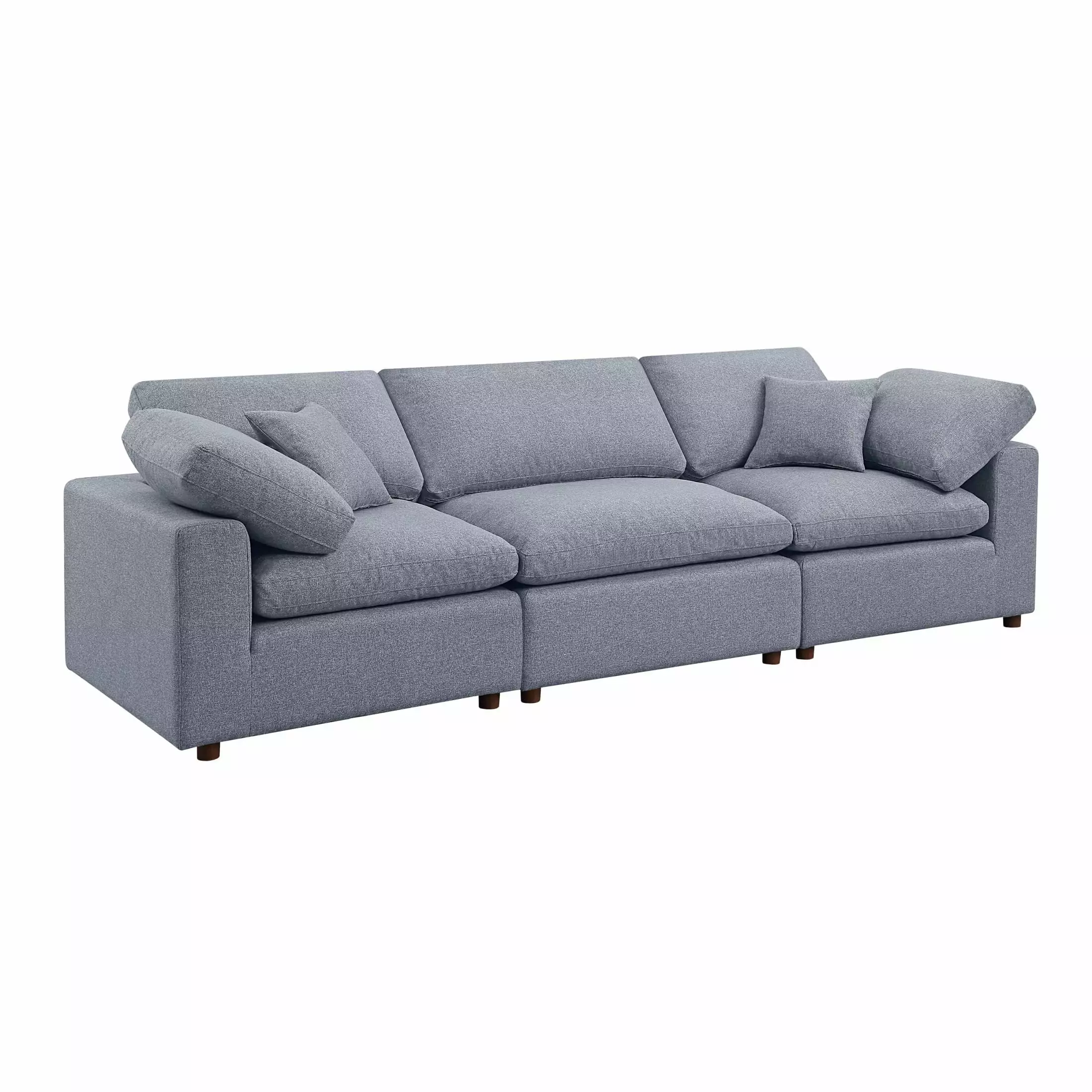 Miekor Furniture Modern Modular Sectional Sofa Set Self-Customization Design Grey W4US0188