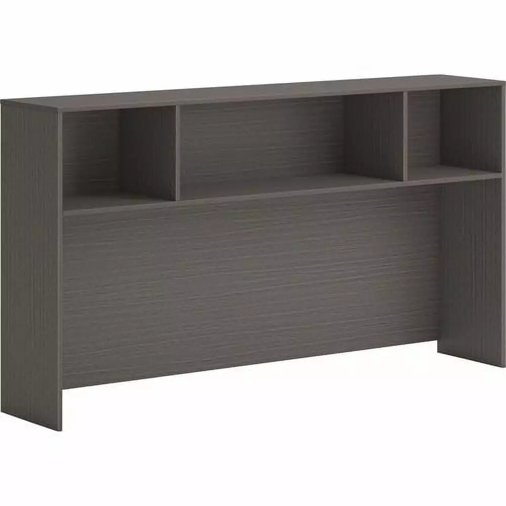 HON Mod Desk Hutch 72 x 14 x 39.3 Gray Slate Teak Laminate