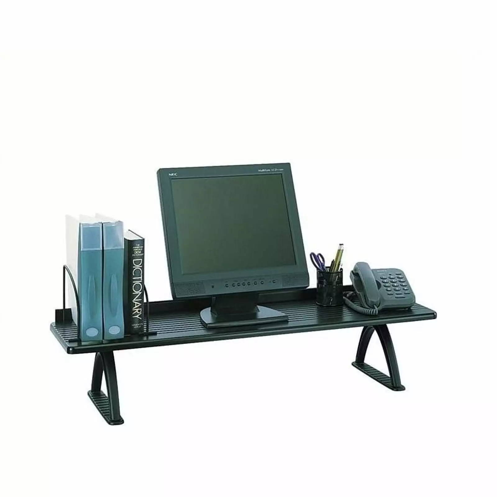 Scranton & Co Black 42 Desk Riser Standing Desk Converter Home Office Accessory